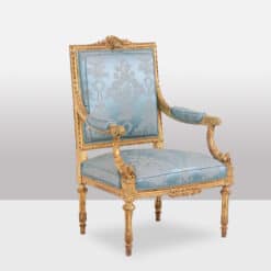 Carved Wood Louis XVI Armchairs - Side View - Styylish