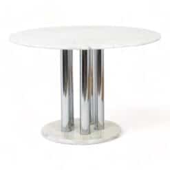 Marble Table with Chrome - Styylish