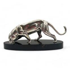Silver Plated Art Deco Panther Sculpture - Styylish