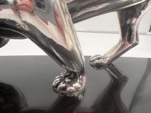 Silver Plated Art Deco Panther Sculpture - Feet - Styylish