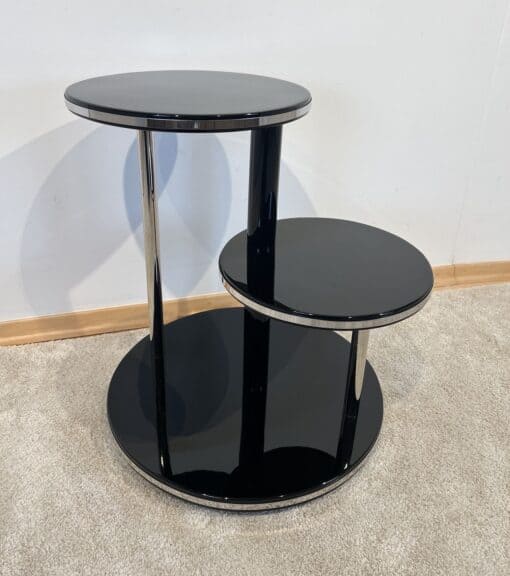 Art Deco Round Side Table - Lacquer - Styylish