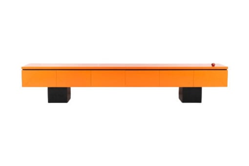 Orange Lacquer Sideboard - With Apple - Styylish
