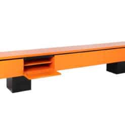 Orange Lacquer Sideboard - Interior Compartment - Styylish