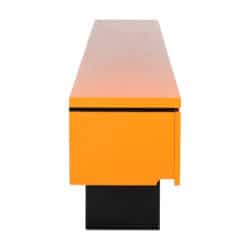 Orange Lacquer Sideboard - Side - Styylish