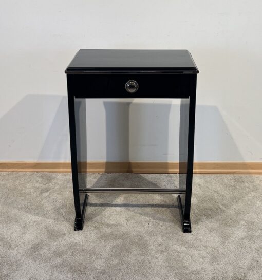 Art Deco Side Table with Drawer - Front Profile - Styylish