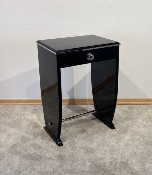 Art Deco Side Table with Drawer - Side Profile - Styylish