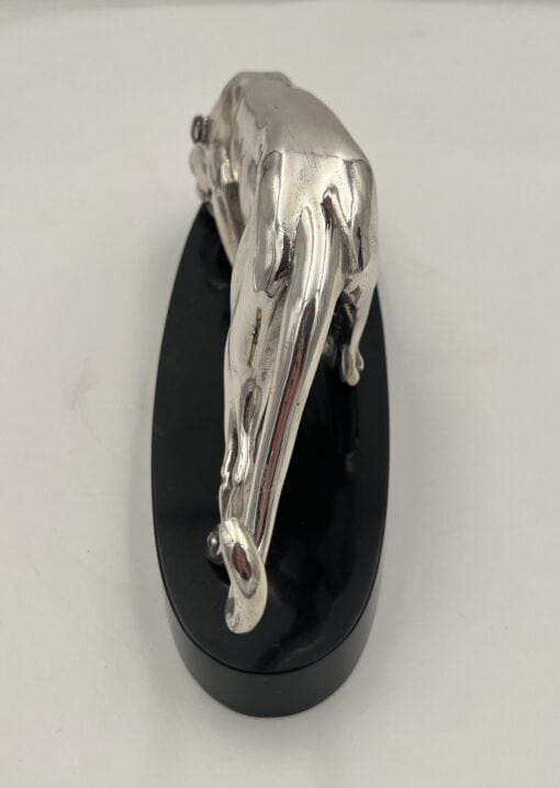 Silver Plated Art Deco Panther Sculpture - Top Detail - Styylish