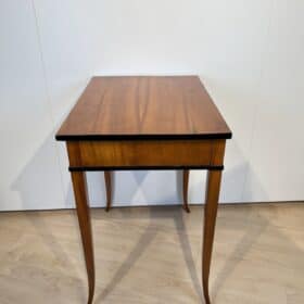 Biedermeier Sewing Table, Cherry Wood, Ebonized, Southern Germany circa 1825