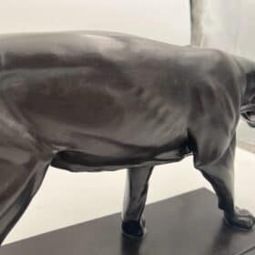 Bronze  Art Deco Sculpture of a Lioness by Christian Aeckerlin, Germany 1930