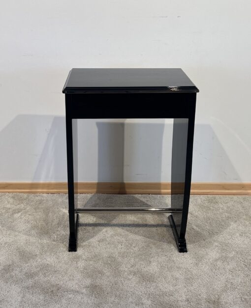 Art Deco Side Table with Drawer - Back View - Styylish