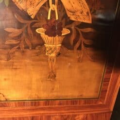 French Secretary Desk 18th century- detail view of the marquetry on the side- Styylish