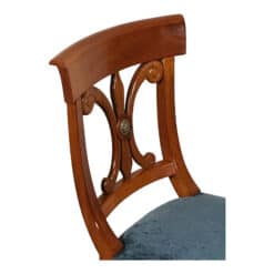 Authentic Biedermeier Chairs- three-quarter view of a backrest- Styylish