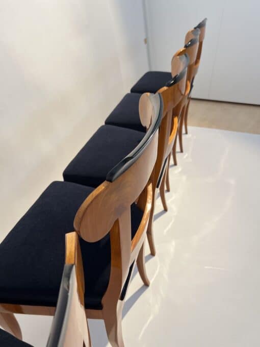 Five Original Biedermeier Chairs - Edge from Top View - Styylish