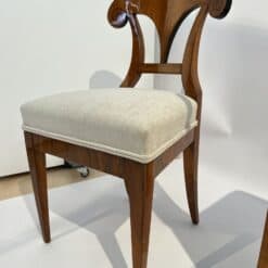 Four Biedermeier Shovel Chairs - Wood Frame - Styylish