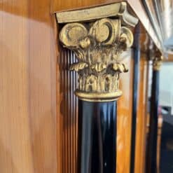 Biedermeier Armoire with Columns - Gold Column Top - Styylish