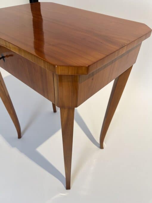 Biedermeier Side Sewing Table - Corner Detail - Styylish