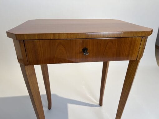 Biedermeier Side Sewing Table - Front of Drawer Detail - Styylish