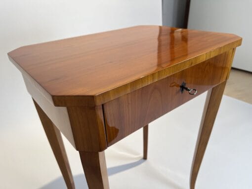 Biedermeier Side Sewing Table - Side of Drawer Detail - Styylish