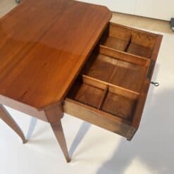 Biedermeier Side Sewing Table - Drawer Compartments - Styylish