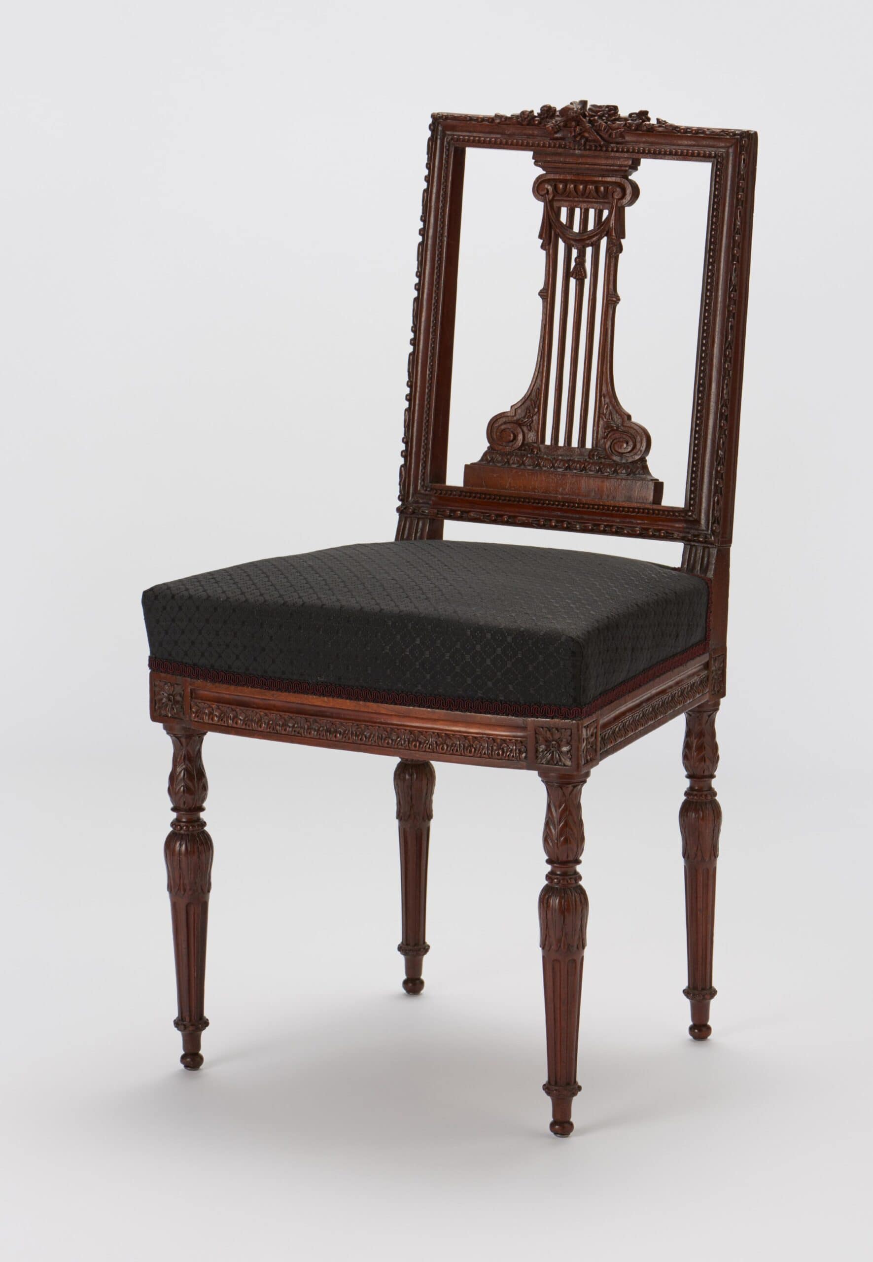 Desmalter Carved mahogay side chair