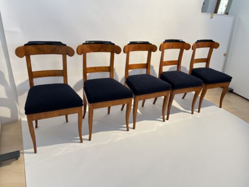Five Original Biedermeier Chairs - Set of Five - Styylish