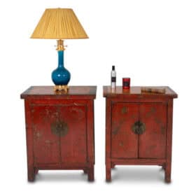 Two Chinese Red Lacquer Sideboards, Nineteenth Century