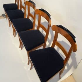 Set of Five Biedermeier Chairs, Cherry Wood, Germany circa 1830