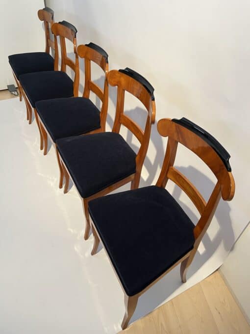 Five Original Biedermeier Chairs - Five in a Line - Styylish