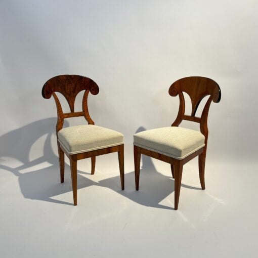 Four Biedermeier Shovel Chairs - Side Profile - Styylish
