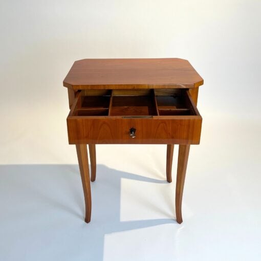 Biedermeier Side Sewing Table - Interior Compartment - Styylish