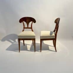 Four Biedermeier Shovel Chairs - Front and Side Profile - Styylish