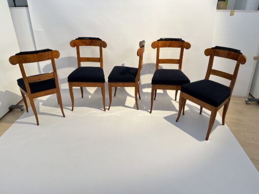 Five Original Biedermeier Chairs - All Angles of Chairs - Styylish
