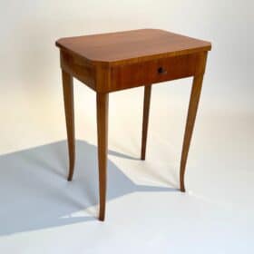 Biedermeier Side Sewing Table, Cherry Wood, Southern Germany circa 1830