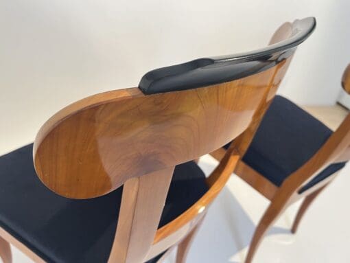 Five Original Biedermeier Chairs - Ebonized Edge - Styylish