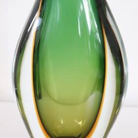 Italian Murano Glass Vase by Flavio Poli for Seguso, 1960s
