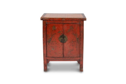 Chinese Red Lacquer Sideboards - Door Detail - Styylish