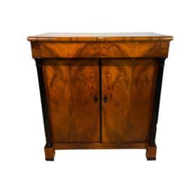 Large Biedermeier Half-Cabinet, Walnut and Ebonized, South Germany circa 1820