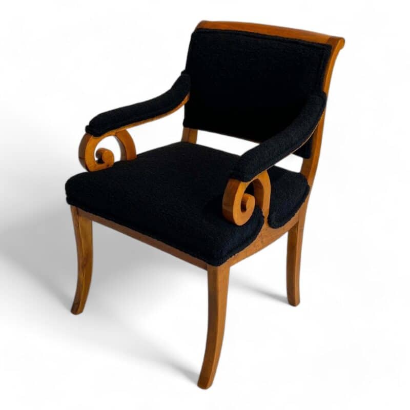 Biedermeier Armchair Solid Beech - Styylish