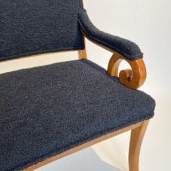 Biedermeier Armchair Solid Beech - Seat Fabric - Styylish