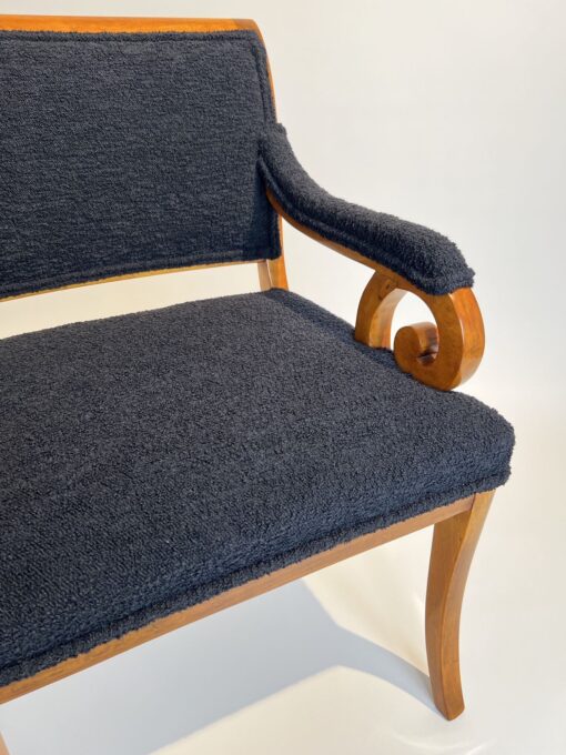 Biedermeier Armchair Solid Beech - Seat Fabric - Styylish