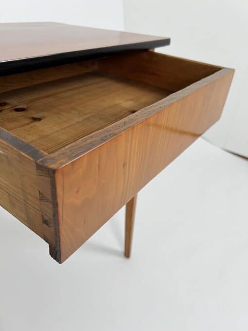 Biedermeier Side Table Cherry Wood - Drawer Edge - Styylish