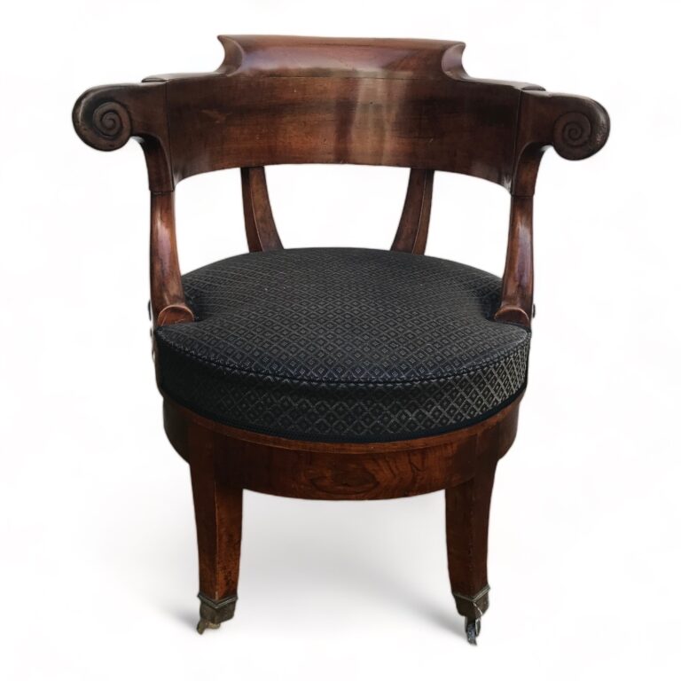 This exquisite walnut Victorian desk chair
