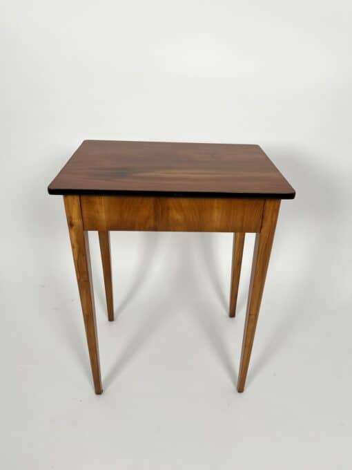 Biedermeier Side Table Cherry Wood - Hidden Drawer - Styylish