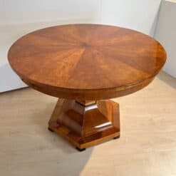 Biedermeier Center Table Cherry Wood - Side and Top Profile - Styylish