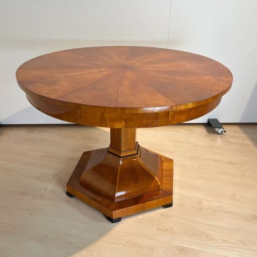 Biedermeier Center Table Cherry Wood - Side Profile - Styylish