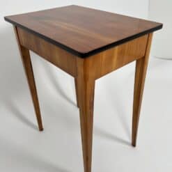 Biedermeier Side Table Cherry Wood - Ebonized Edge - Styylish