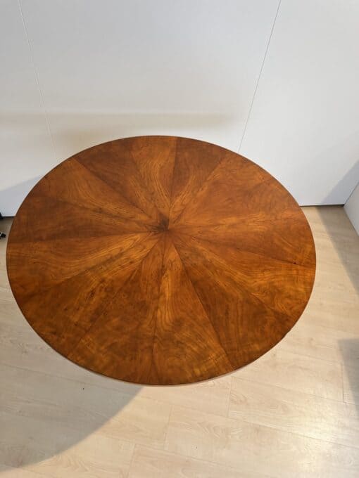 Biedermeier Center Table Cherry Wood - Star Pattern Veneer - Styylish