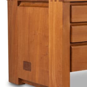 Pierre Chapo Low Sideboard in Natural Elm, Model R14A, 1976