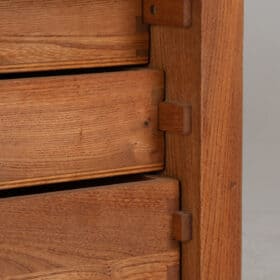 Pierre Chapo Low Sideboard in Natural Elm, Model R14A, 1976