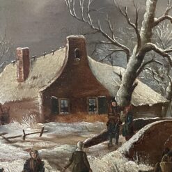 Dutch Winter Painting - House - Styylish